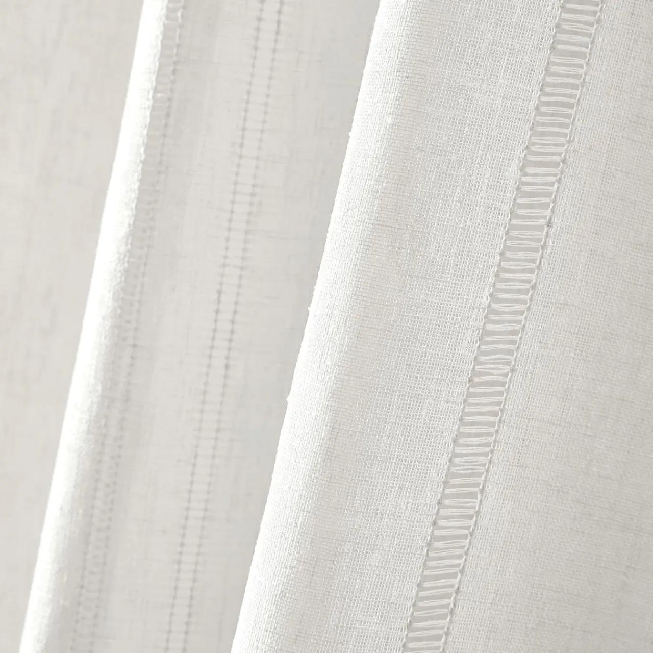 EMINZA Voilage galon fronceur (280 x 240 cm) Léontine Blanc