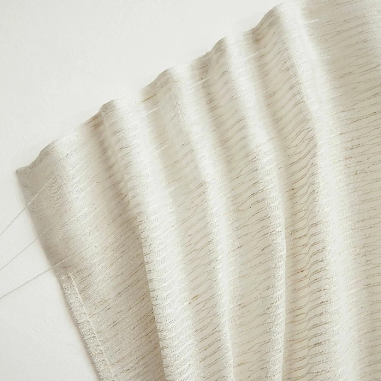 EMINZA Voilage galon fronceur (280 x 240 cm) Maël Beige Hot