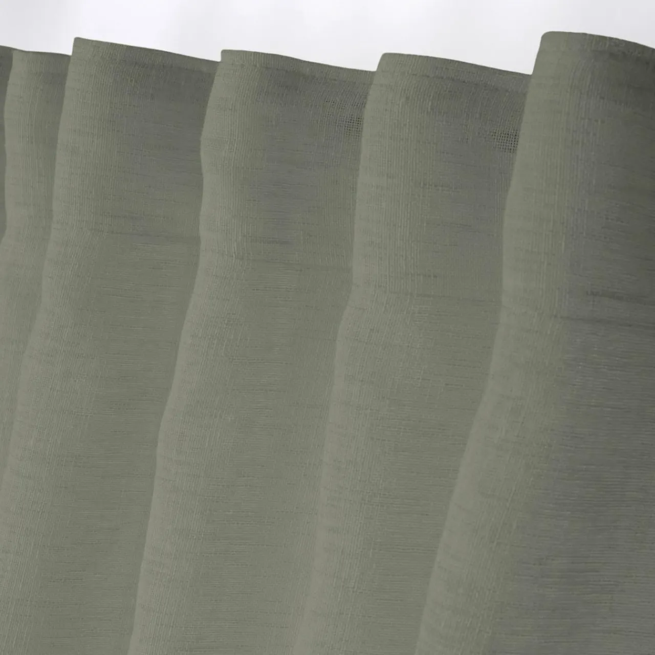 LOVELY CASA Voilage galon fronceur (140 x 260 cm) Madrid Vert kaki Hot