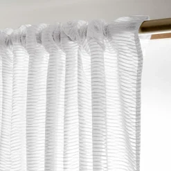 EMINZA Voilage galon fronceur (140 x 240 cm) Maël Blanc Clearance