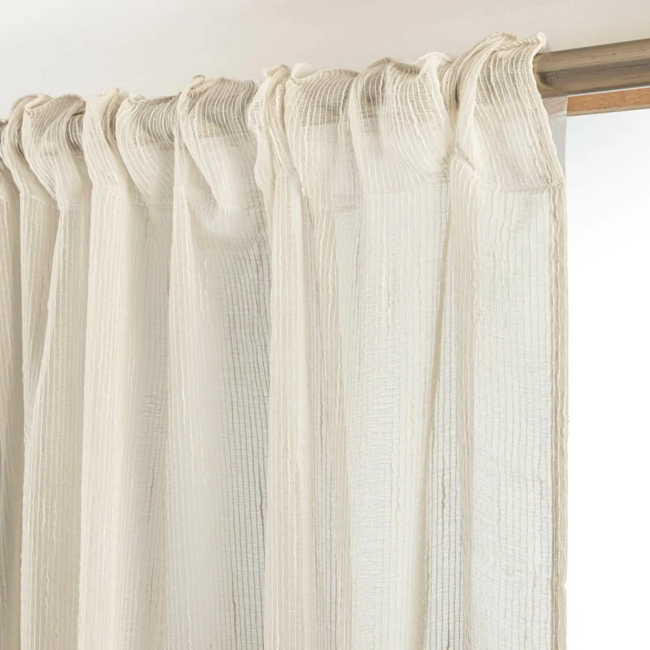 EMINZA Voilage galon fronceur (280 x 240 cm) Raphaël Beige Hot