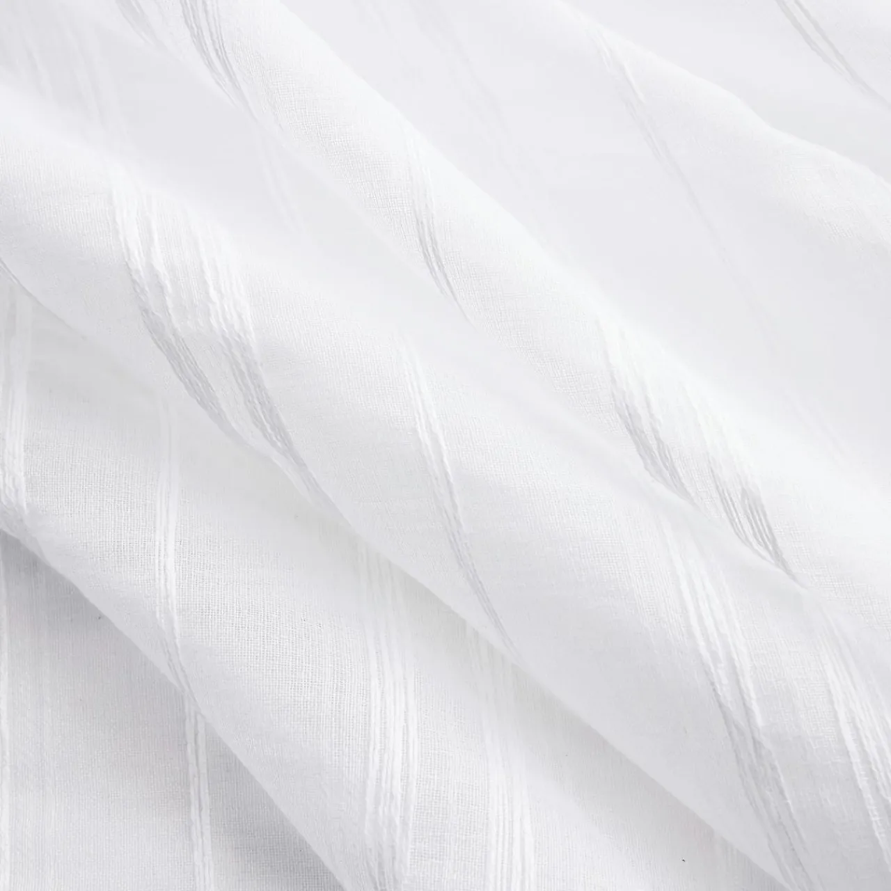 EMINZA Voilage galon fronceur (140 x 240 cm) Théo Blanc Clearance