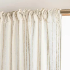 EMINZA Voilage galon fronceur (140 x 240 cm) Théo Beige New