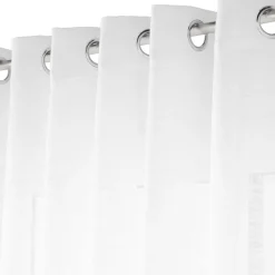douceur d'intu017drieur Voilage grande largeur effet lin tissé (400 x 240 cm) Haltona Blanc New