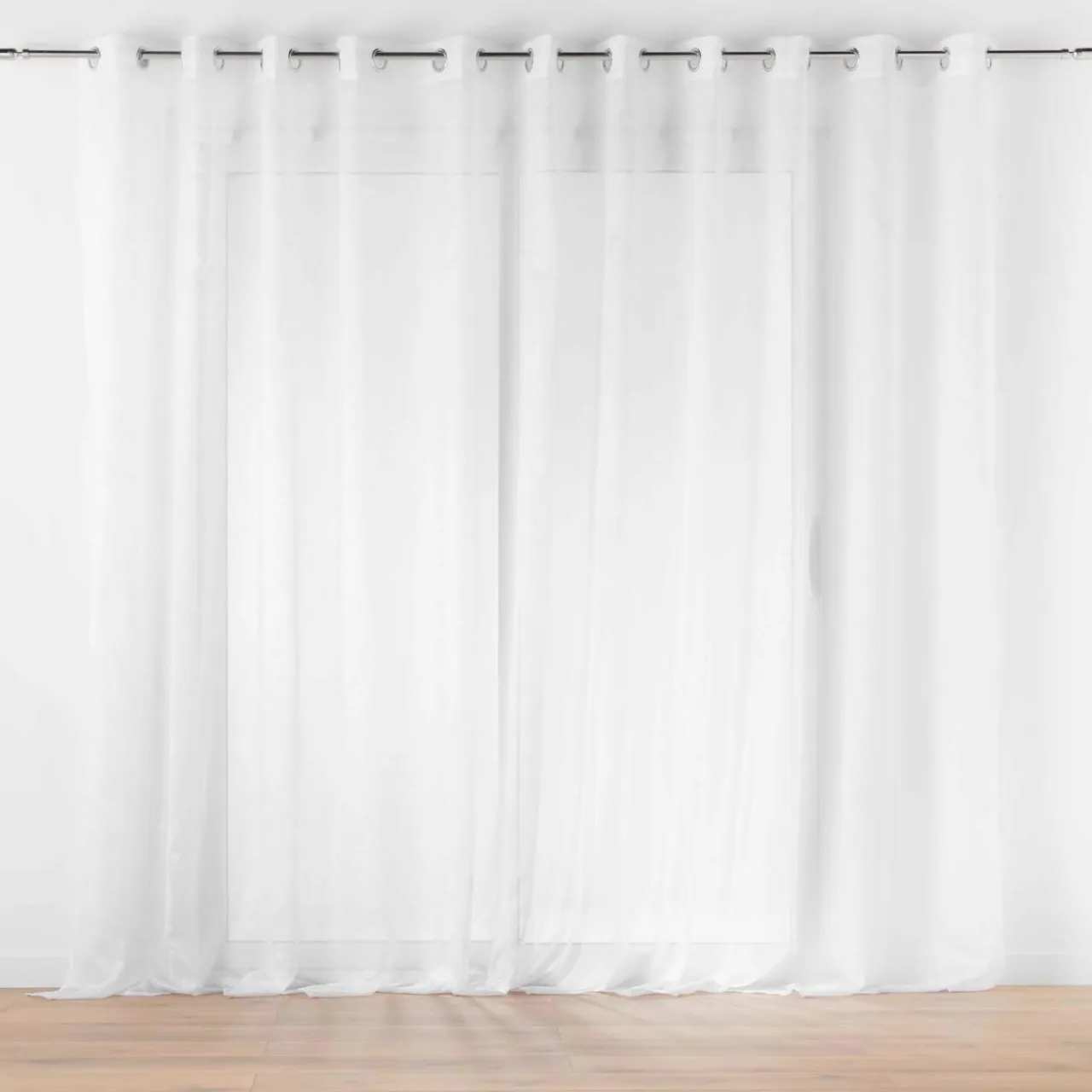 DOUCEUR D'INTERIEUR Voilage grande largeur œillets (400 x 240 cm) Lissea Blanc New