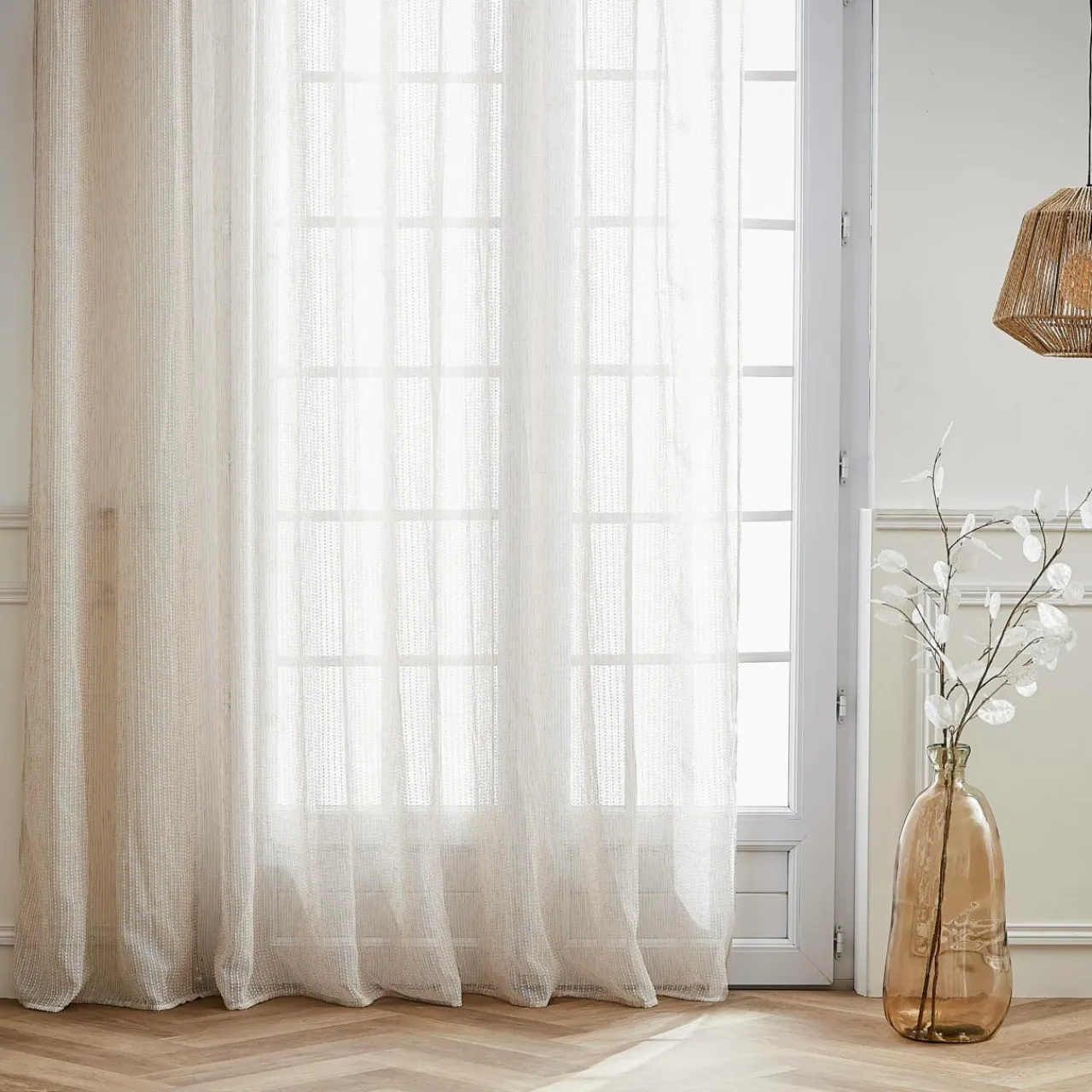 EMINZA Voilage grande largeur (400 x 240 cm) Arthur Beige New