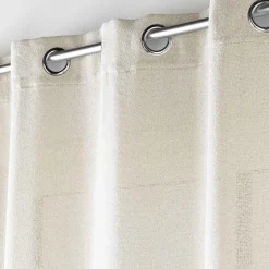 douceur d'intu017drieur Voilage œillets effet lainage (140 x 280 cm) Loulaine Beige New