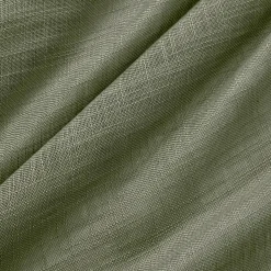 EMINZA Voilage œillets effet lin (140 x 240 cm) Robin Vert romarin