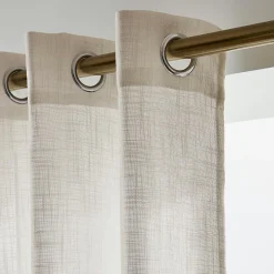 EMINZA Voilage œillets effet lin (180 x 240 cm) Robin Beige Sale