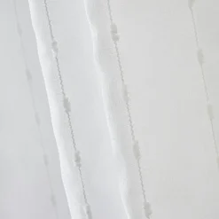 EMINZA Voilage œillets pompons (140 x 240 cm) Axel Blanc Online