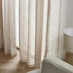 EMINZA Voilage œillets pompons (180 x 240 cm) Axel Beige Sale