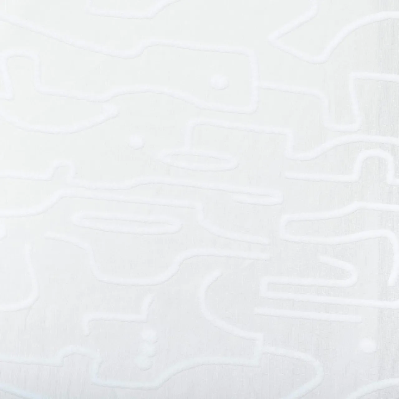 Atmosphera, cru017dateur d'intu017drieur Voilage œillets (140 x 240 cm) Abstrait Blanc Sale
