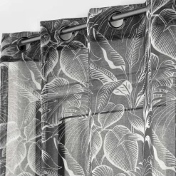 DOUCEUR D'INTERIEUR Voilage œillets (140 x 240 cm) Cabana Noir