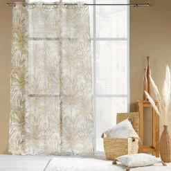 douceur d'intu017drieur Voilage œillets (140 x 240 cm) Dune Beige Discount