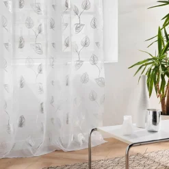 DOUCEUR D'INTERIEUR Voilage œillets (140 x 280 cm) Edelia Argent Hot