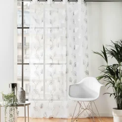 DOUCEUR D'INTERIEUR Voilage œillets (140 x 280 cm) Edelia Argent Hot