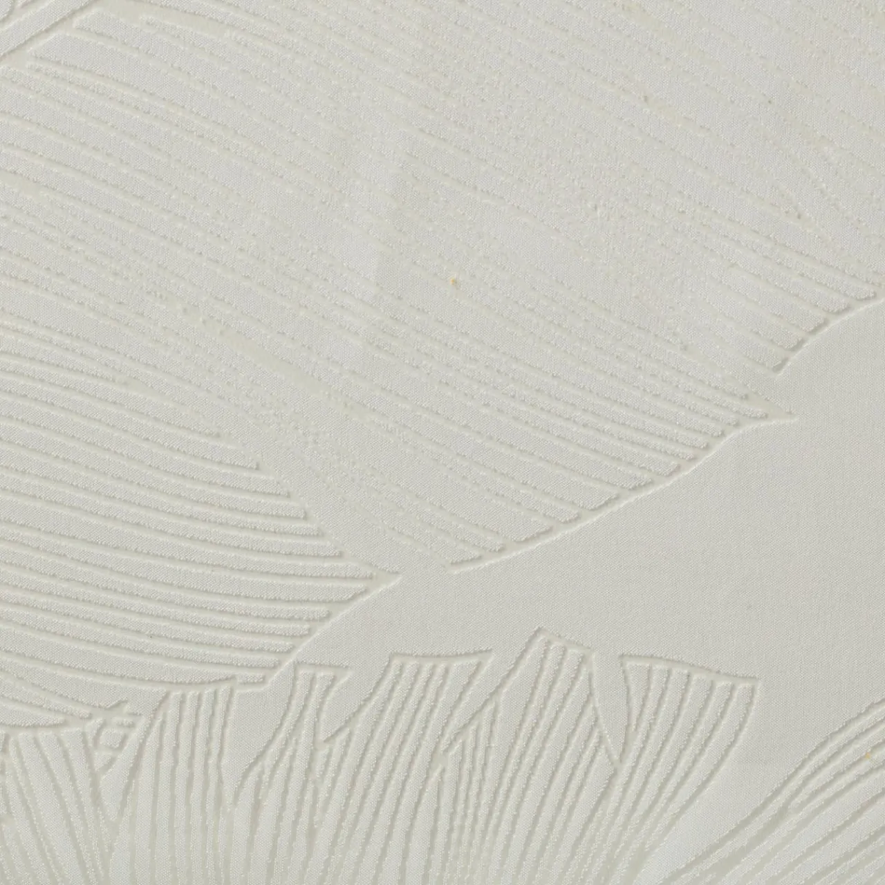 ATMOSPHERA Voilage œillets (140 x 240 cm) Feuille Blanc Discount