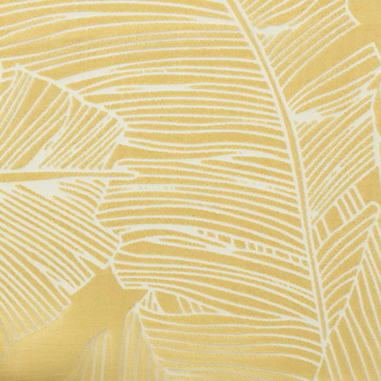 ATMOSPHERA Voilage œillets (140 x 240 cm) Feuille Jaune ocre Outlet