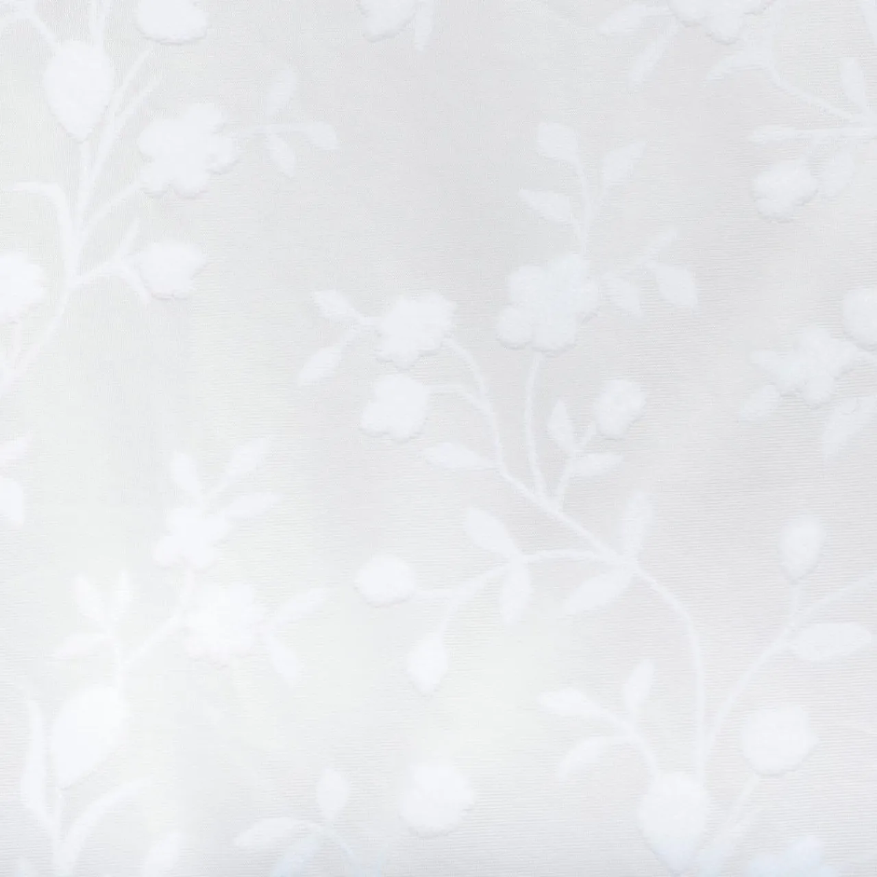 Atmosphera, cru017dateur d'intu017drieur Voilage œillets (140 x 240 cm) Flore Blanc Discount