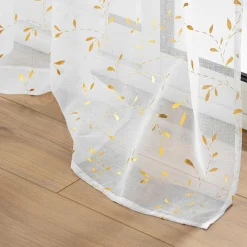 DOUCEUR D'INTERIEUR Voilage œillets (140 x 240 cm) Flessia Or New