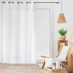 douceur d'intu017drieur Voilage œillets (140 x 240 cm) Frangina Blanc New