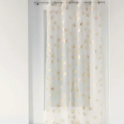 DOUCEUR D'INTERIEUR Voilage œillets (140 x 240 cm) Ginkgold Or New