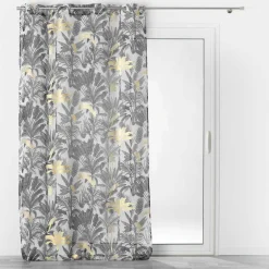 DOUCEUR D'INTERIEUR Voilage œillets (140 x 240 cm) Karaba Noir Sale