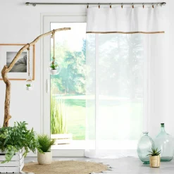 DOUCEUR D'INTERIEUR Voilage œillets (140 x 240 cm) Leana Blanc Outlet