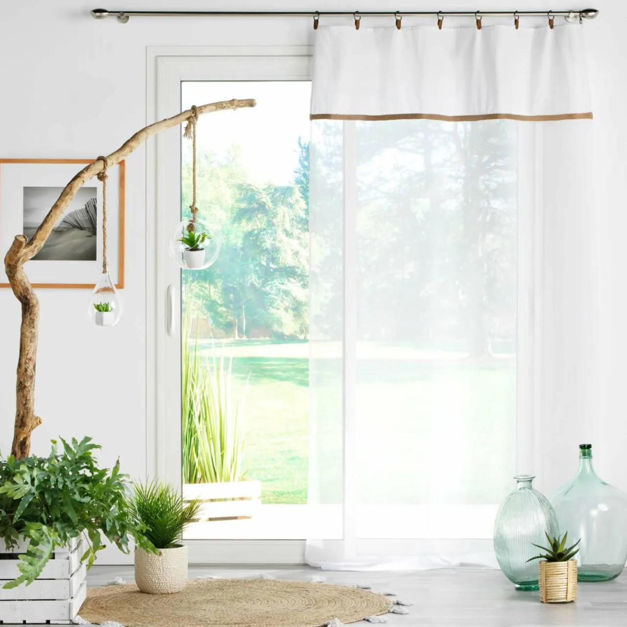 DOUCEUR D'INTERIEUR Voilage œillets (140 x 240 cm) Leana Blanc Outlet