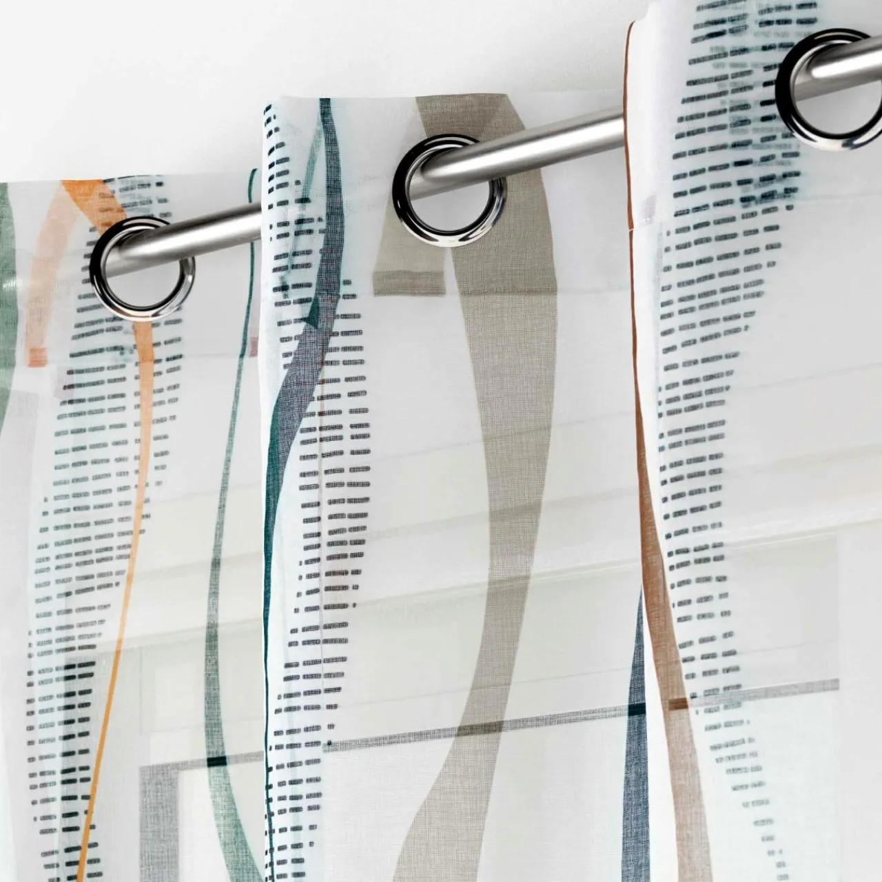DOUCEUR D'INTERIEUR Voilage œillets (140 x 240 cm) Lisana Multicolore