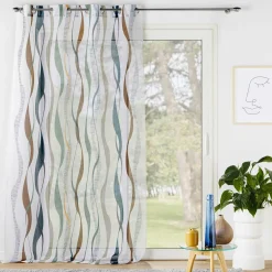 DOUCEUR D'INTERIEUR Voilage œillets (140 x 240 cm) Lisana Multicolore