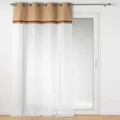 DOUCEUR D'INTERIEUR Voilage œillets (140 x 240 cm) Malory Terracotta Hot