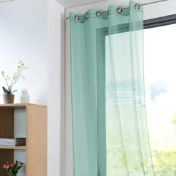 LOVELY CASA Voilage œillets (135 x 260 cm) Monna Vert Jade Clearance