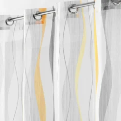 DOUCEUR D'INTERIEUR Voilage œillets (140 x 240 cm) Ondulys Blanc Outlet