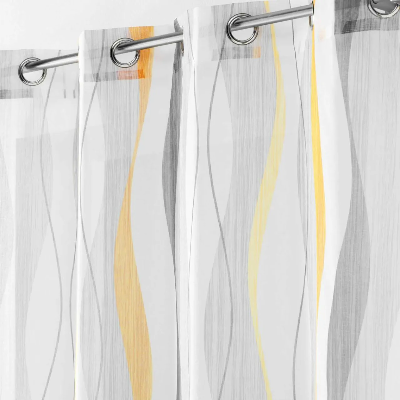 DOUCEUR D'INTERIEUR Voilage œillets (140 x 240 cm) Ondulys Blanc Outlet