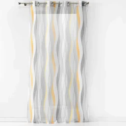 DOUCEUR D'INTERIEUR Voilage œillets (140 x 240 cm) Ondulys Blanc Outlet