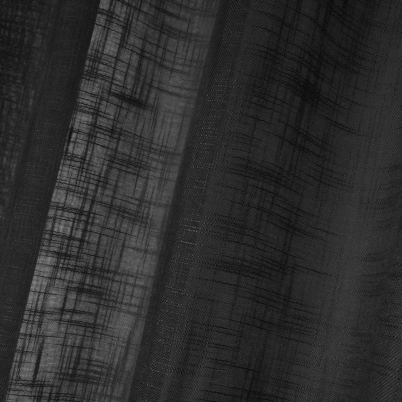 LOVELY CASA Voilage œillets (135 x 260 cm) Ontario Noir Hot