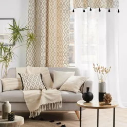 DOUCEUR D'INTERIEUR Voilage œillets (140 x 240 cm) Oricia Ecru Sale