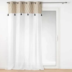DOUCEUR D'INTERIEUR Voilage œillets (140 x 240 cm) Oricia Ecru Sale