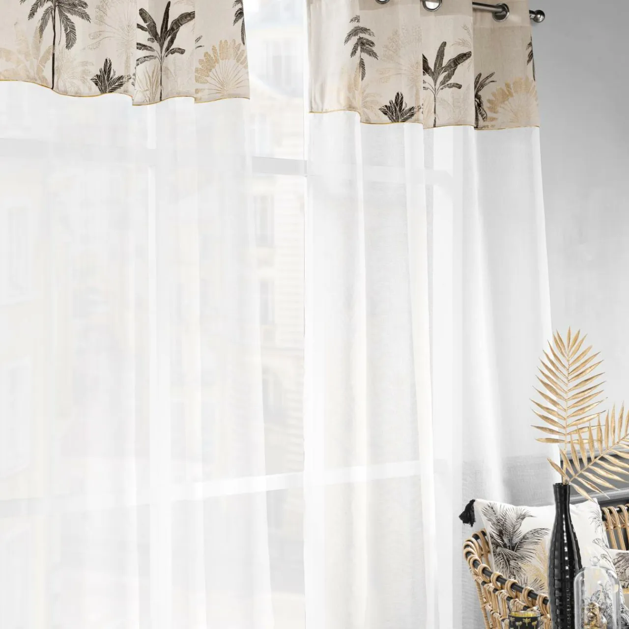 douceur d'intu017drieur Voilage œillets (140 x 240 cm) Papaya Ecru Online