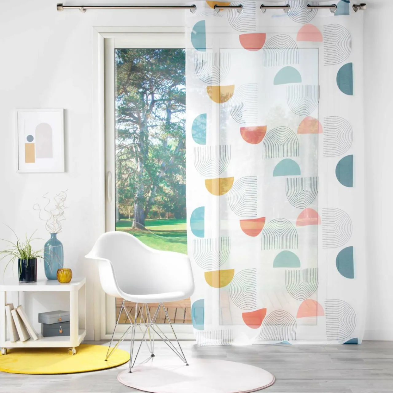 DOUCEUR D'INTERIEUR Voilage œillets (140 x 240 cm) Popart Multicolore Clearance