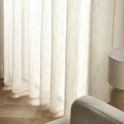 EMINZA Voilage œillets (140 x 280 cm) Raphaël Beige Discount
