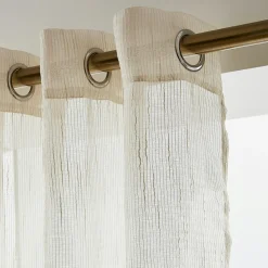 EMINZA Voilage œillets (140 x 240 cm) Raphaël Beige Outlet