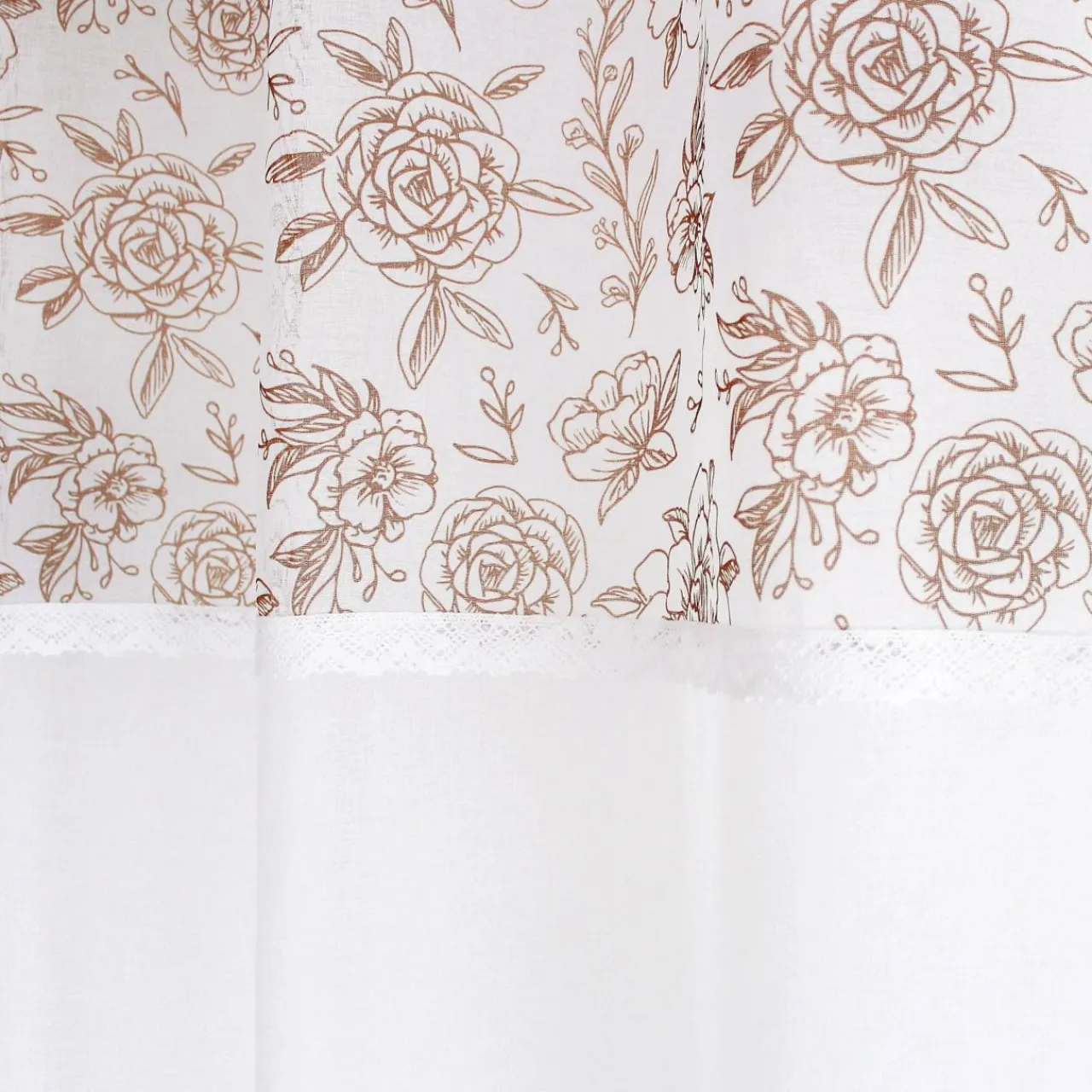 ENJOY HOME Voilage œillets (140 x 240 cm) Rosa Marron Clearance