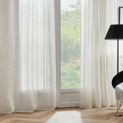 EMINZA Voilage œillets (140 x 280 cm) Théo Beige Online