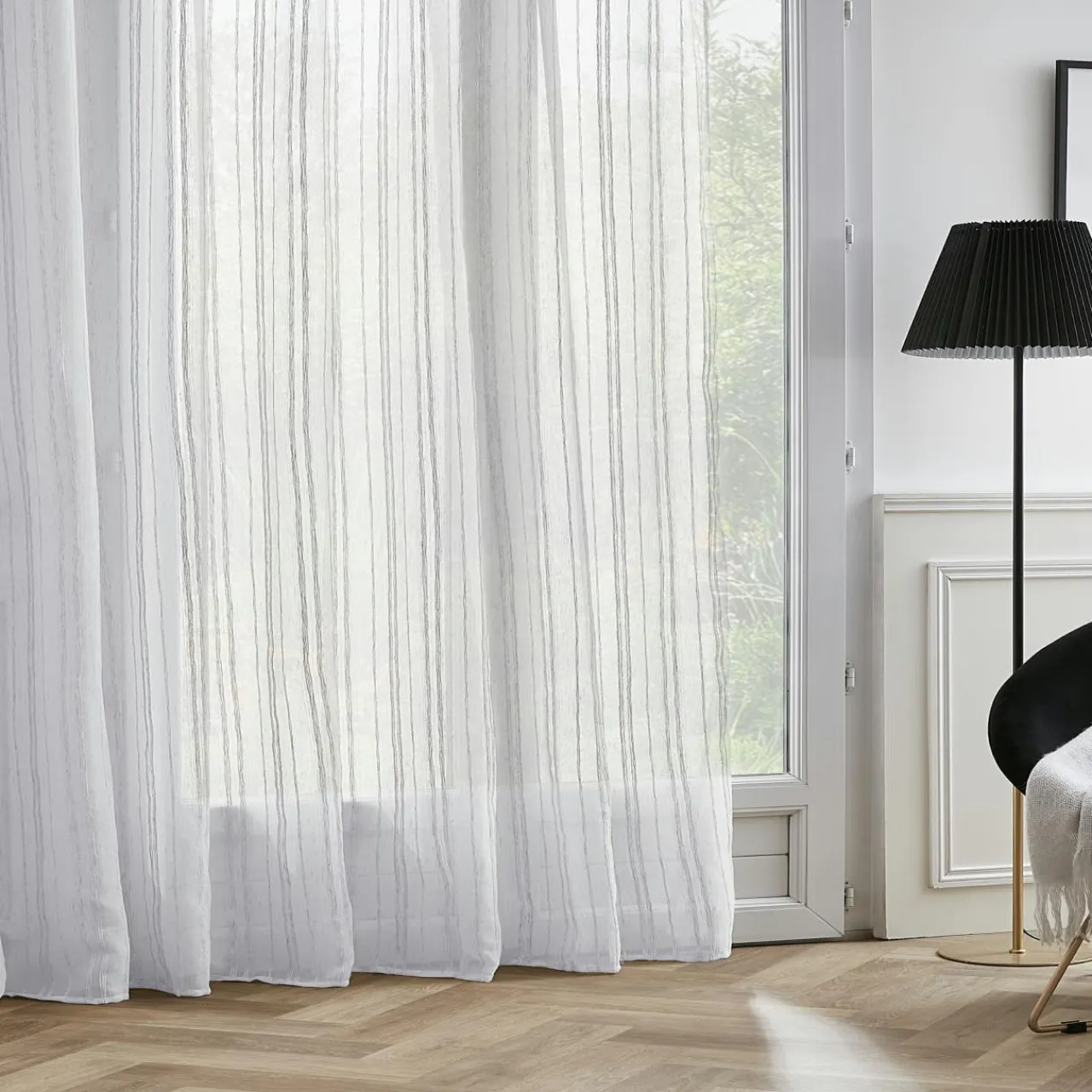 EMINZA Voilage œillets (280 x 240 cm) Théo Blanc Clearance