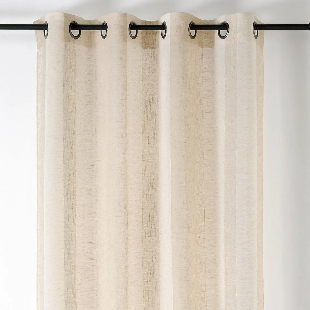 LINDER Voilage lin (140 x 280 cm) Kansas Ecru New