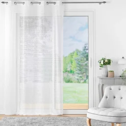 DOUCEUR D'INTERIEUR Voilage maille (140 x 240 cm) Naomie Blanc Hot