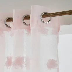 EMINZA Voilage oeillets pompons (180 x 240 cm) Suzie Rose Sale