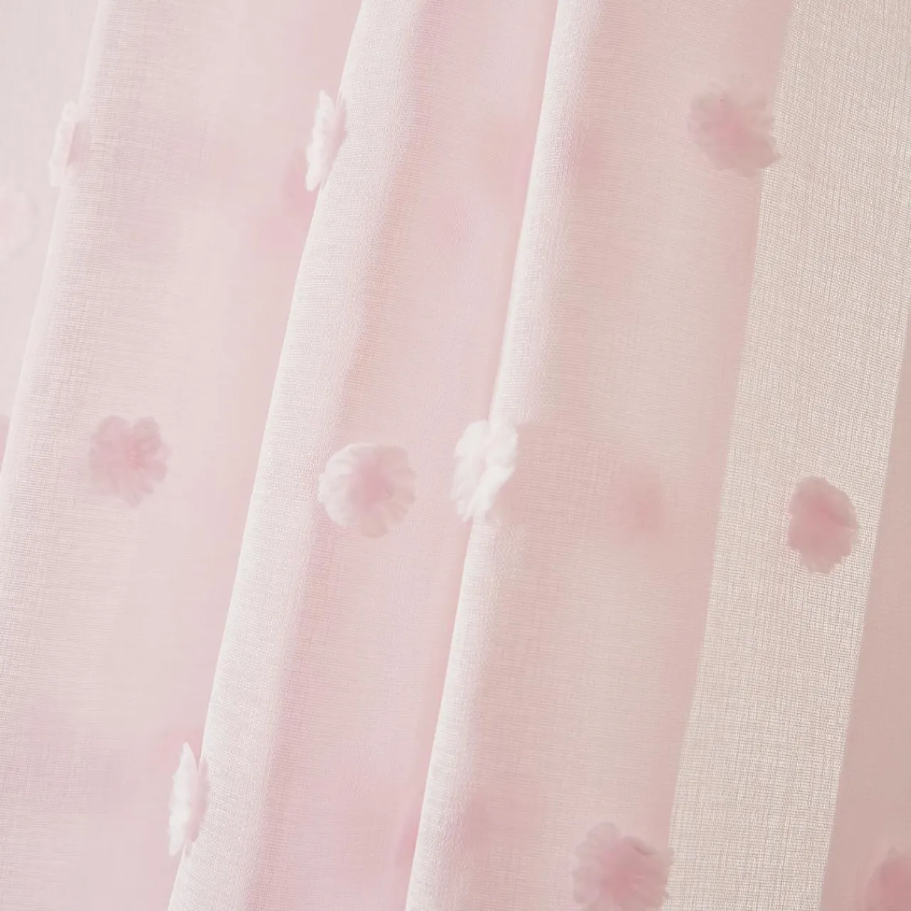 EMINZA Voilage oeillets pompons (140 x 280 cm) Emie Rose Online
